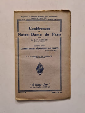 Conférences de Notre-Dame de Paris V- La liberation de l'humanite la redempition. Le R. P. Sanson