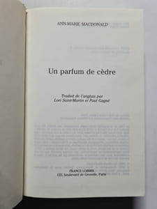 Un parfum de cèdre