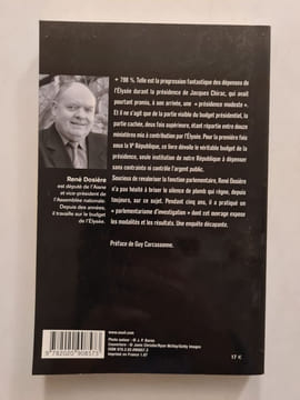 L'argent caché de l'Élysée. René Dosière