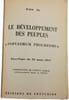 Le d&eacute;veloppement des peuples. Paul VI