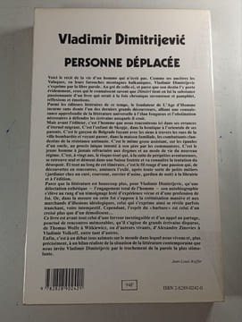 Personne déplacée. Vladimir Dimitrijević