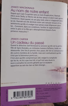 Au nom de notre enfantUn cadeau du passé. Janice MacdonaldJanice Carter