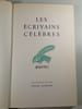 Les &eacute;crivains c&eacute;l&egrave;bres. 