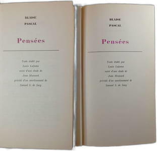 Pensées 1 et 2