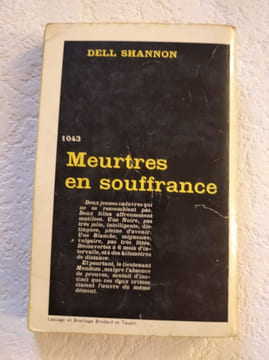 Meurtres en souffrance. Dell Shannon