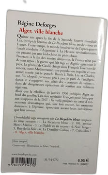 Alger ville blanche. Régine Deforges