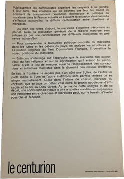 Chrétiens et marxistes dans la société française. Henri Madelin