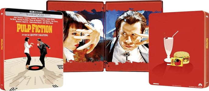 Pulp Fiction 4K Ultra HD + Blu-ray - Boîtier SteelBook limité (neuf sous blister)
