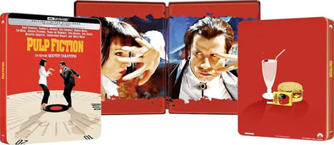 Pulp Fiction 4K Ultra HD + Blu-ray - Boîtier SteelBook limité (neuf sous blister). Quentin Tarantino