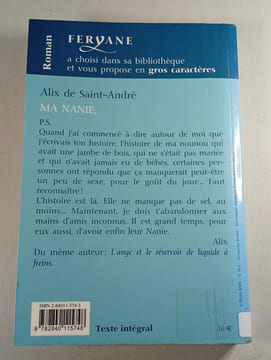 Ma Nanie. Alix De Saint-André