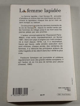 La femme lapidée. FREIDOUNE SAHEBJAM
