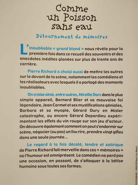 Comme un Poisson sans eau. Pierre Richard