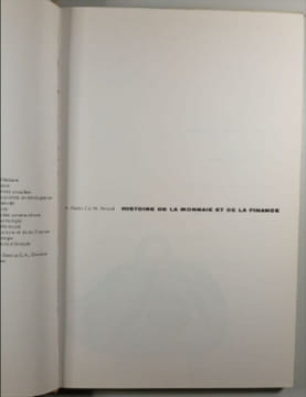 Histoire de la monnaie et de la finance. A Ascain J M Arnaud