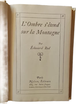 L'Ombre s'étend sur la Montagne. Édouard Rod