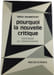 Pourquoi la nouvelle critique. Serge Doubrovsky