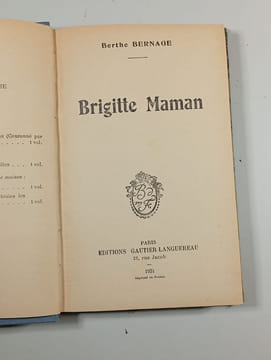 Brigitte Maman. Berthe Bernage