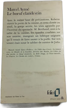 Le boeuf clandestin. Marcel Aymé