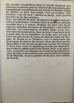 L'Arche de Noé Camera au poing. Christian Zuber