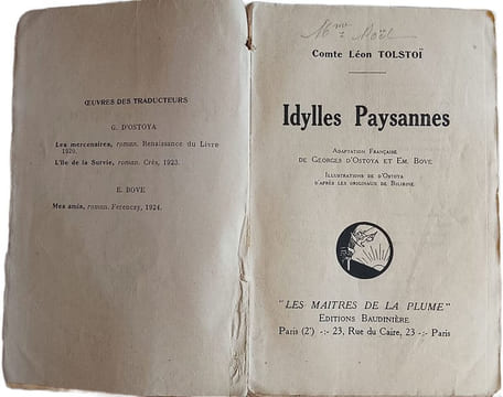 Idylles Paysannes. Comte Léon TOLSTOI