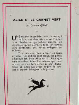 Alice et le carnet vert. Caroline Quine