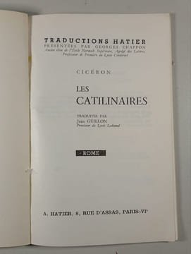 Les Catilinaires. Cicéron