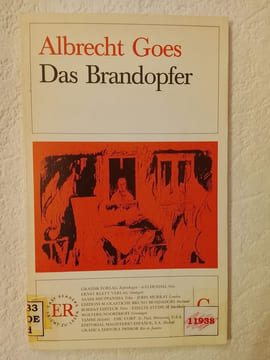 Albrecht Goes Das Brandopfer. undefined