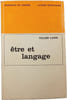 &Ecirc;tre et langage. GILLES LANE
