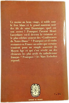 Lacordaire ou Dieu et la liberté. Marc Escholier