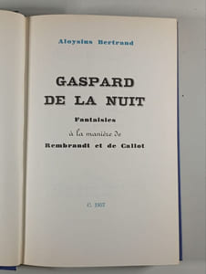 Gaspard de la Nuit : Fantaisies à la manière de Rembrandt et de Callot