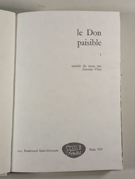 Le Don paisible (Tome I). Mikhaïl Cholokhov