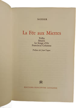 La Fée aux Miettes. Nodier