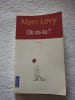 O&ugrave; es-tu. Marc Levy