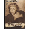 Mon Film N&deg; 218 : Au P'Tit Zouave (Avec Francois Perier Et Dany Robin 25/10/1950). 