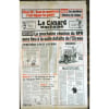 Canard Enchaine (Le) N&deg; 4103 Du 16/06/1999 - Chirac Ko - Milosevic - Decouverte De Charnier Au Kosovo - Seguin. 