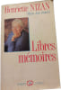 Libres m&eacute;moires. Henriette Nizan  Marie-Jos&eacute; Jaubert