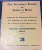 COURS PROFESSIONNELS ARTISANAUX DES CHAMBRES DE METIERS - FRANCAIS - CORRESPONDANCE - SERIE F - 3. Sous La Direction De R. Augé  Ingénieur A. Et M