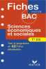 Fiches Bac sciences économiques et sociales terminale ES. Berger-Longuet Pascale