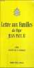 Lettre aux familles jpii. Jean-Paul II