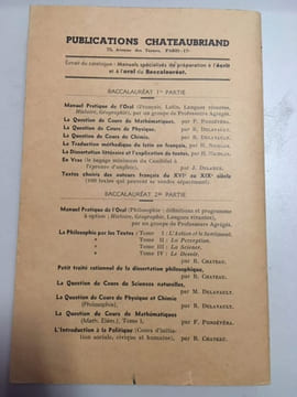 LA PHILOSOPHIE PAR LES TEXTES - PSYCHOLOGIE - TOME II LA PERCEPTION. RENE CHATEAU