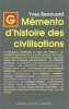 Memento d'Histoire des Civilisations. Renouard Yves