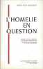 L'HOMMELIE EN QUESTION Echos d'une enquête en région parisienne. Frere Jean Huscenot
