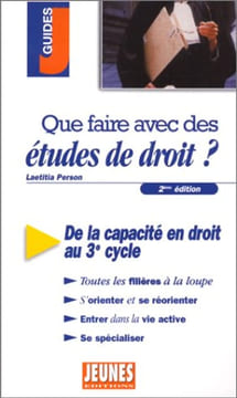 Que faire avec des études de Droit ? 2e édition. Person