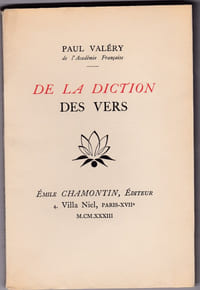 De la diction des vers