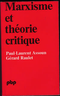 Marxisme et théorie critique