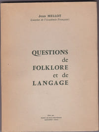 Questions de folklore et de langage
