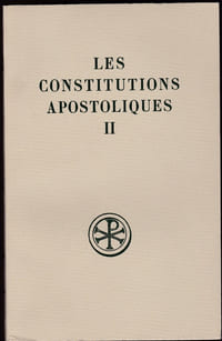 Les constitutions apostoliques II (Livres III-VI)

Editions du Cerf - Sources chrétiennes N°329