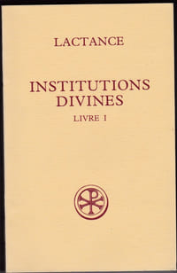Institutions divines - Livre I

CERF -Sources chrétiennes N°326