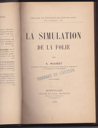 La simulation de la folie
Coulet et fils,Montpellier