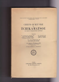 Chefs-d'oeuvre de Tchikamatsou le grand dramaturge japonais
Librairie Ernest Leroux