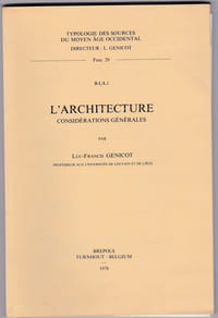 L'architecture
(considérations générales)

Typologie des sources du Moyen-âge occidental  Brepols